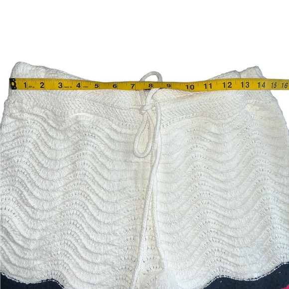 House of Harlow 1960 Knit Cardigan & Shorts Set White Multicolor Trim Size M NWT - Picture 10 of 10